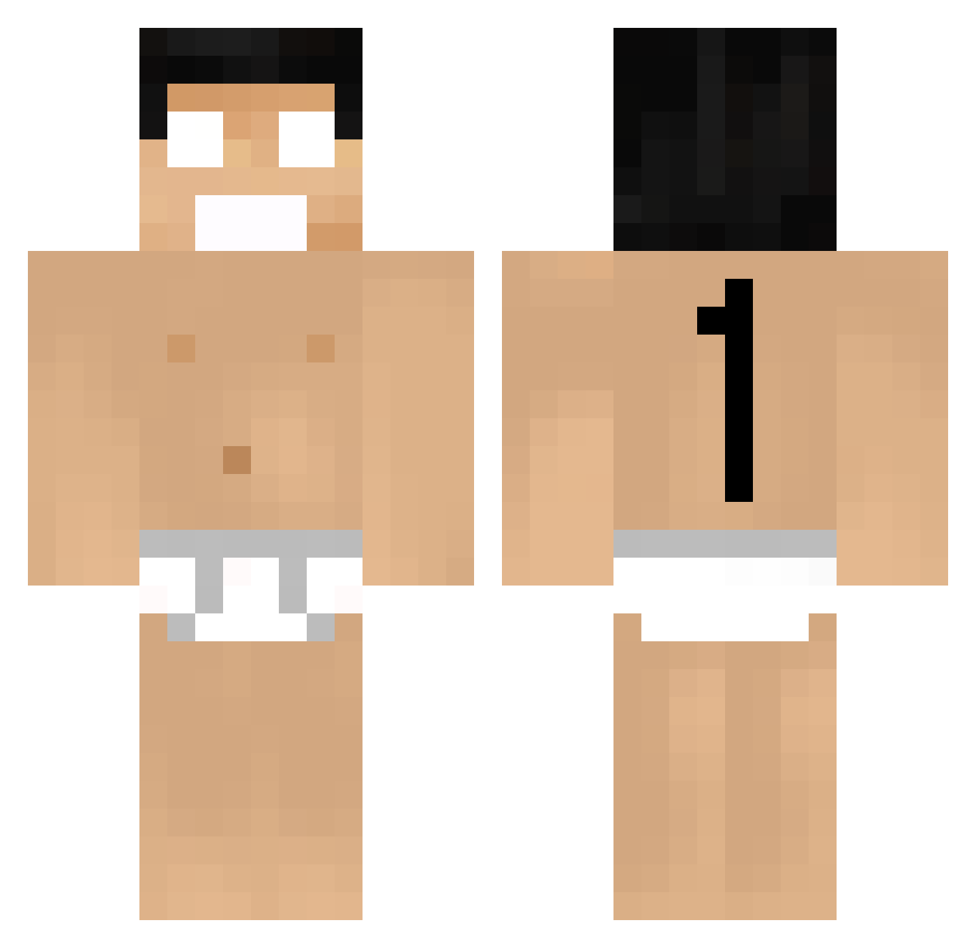 viniccius1 Minecraft skin, front and back view