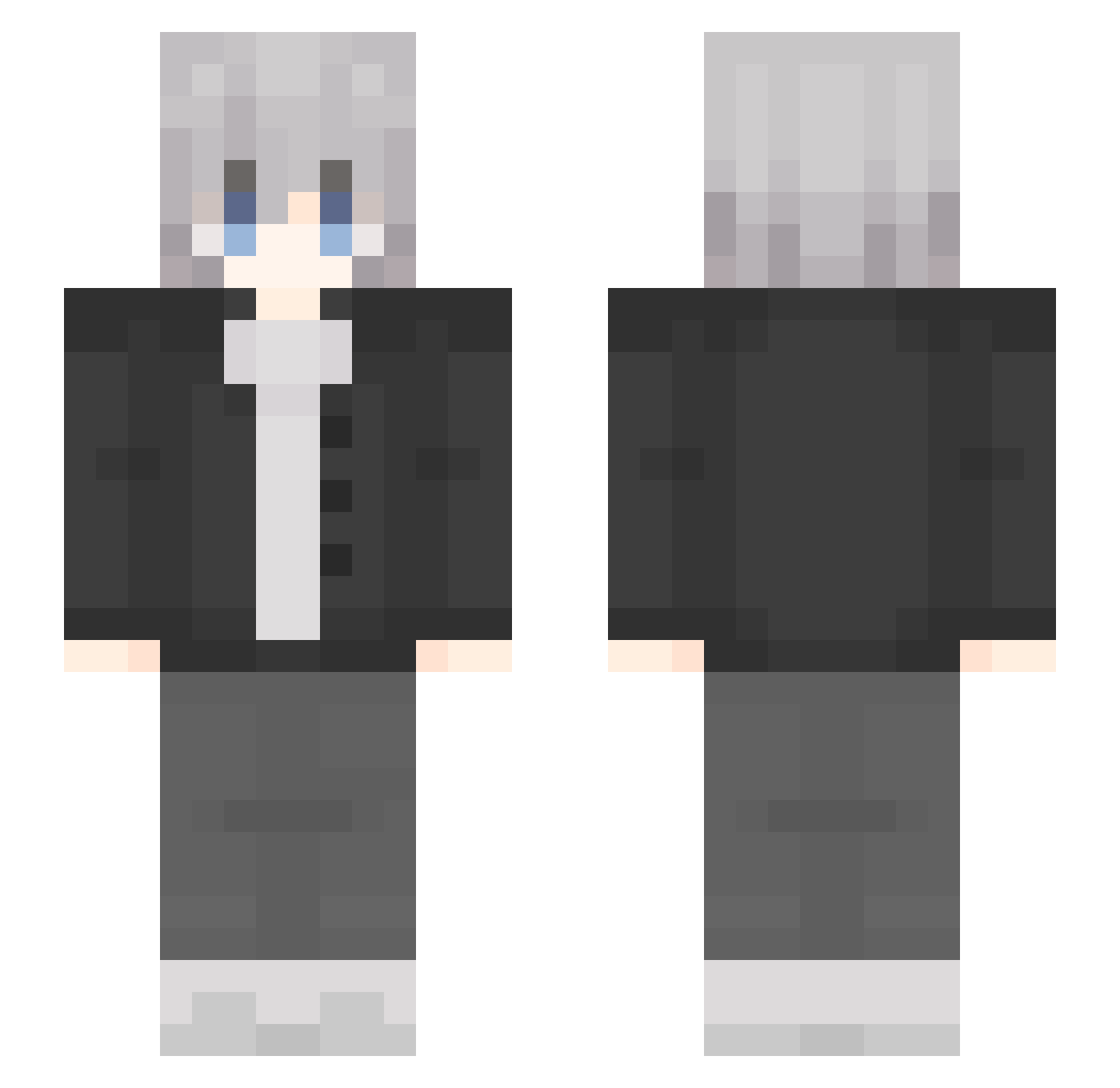 Xbox168155 Minecraft skin, front and back view