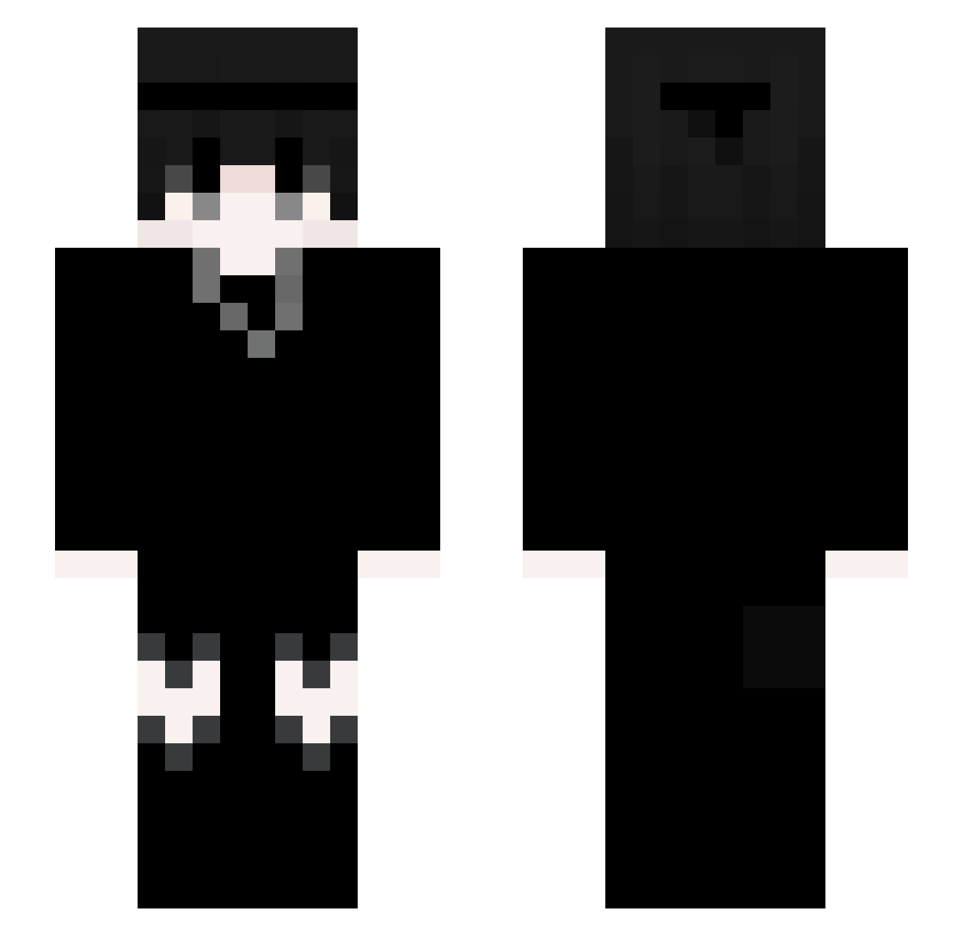 Tail1103 Minecraft skin, front and back view