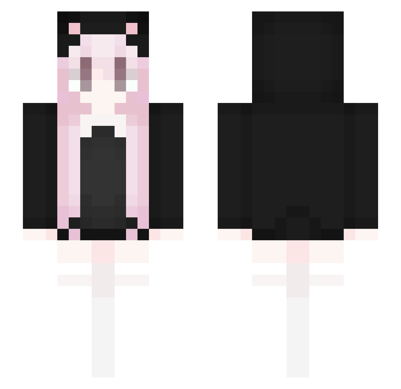 Voicians_ Minecraft skin, front and back view
