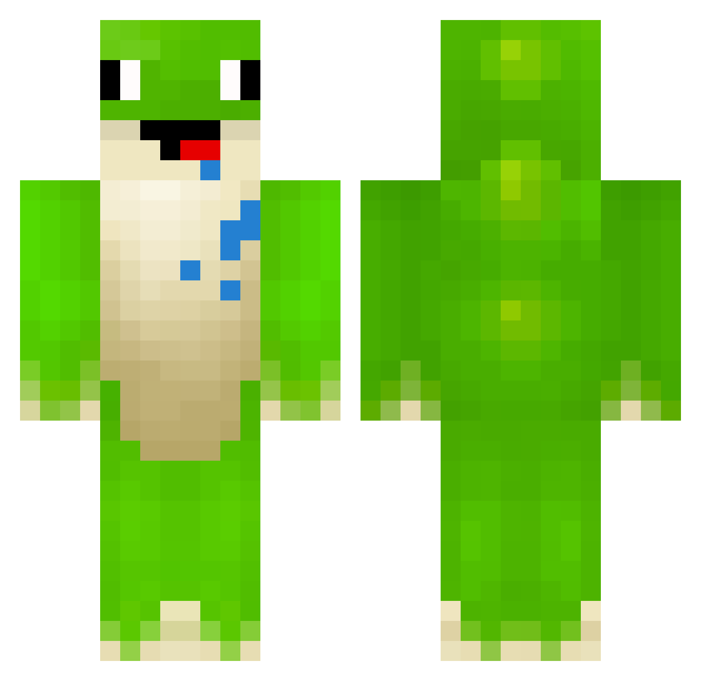 Tygrysiek__gg Minecraft skin, front and back view