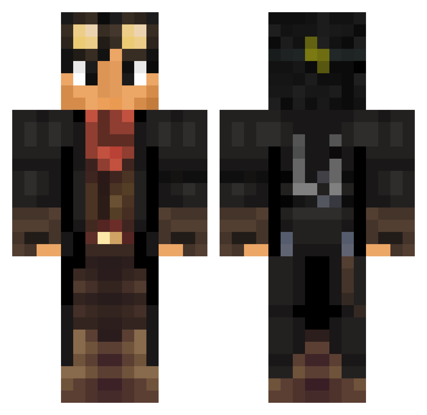 UrsulaUrskov Minecraft skin, front and back view