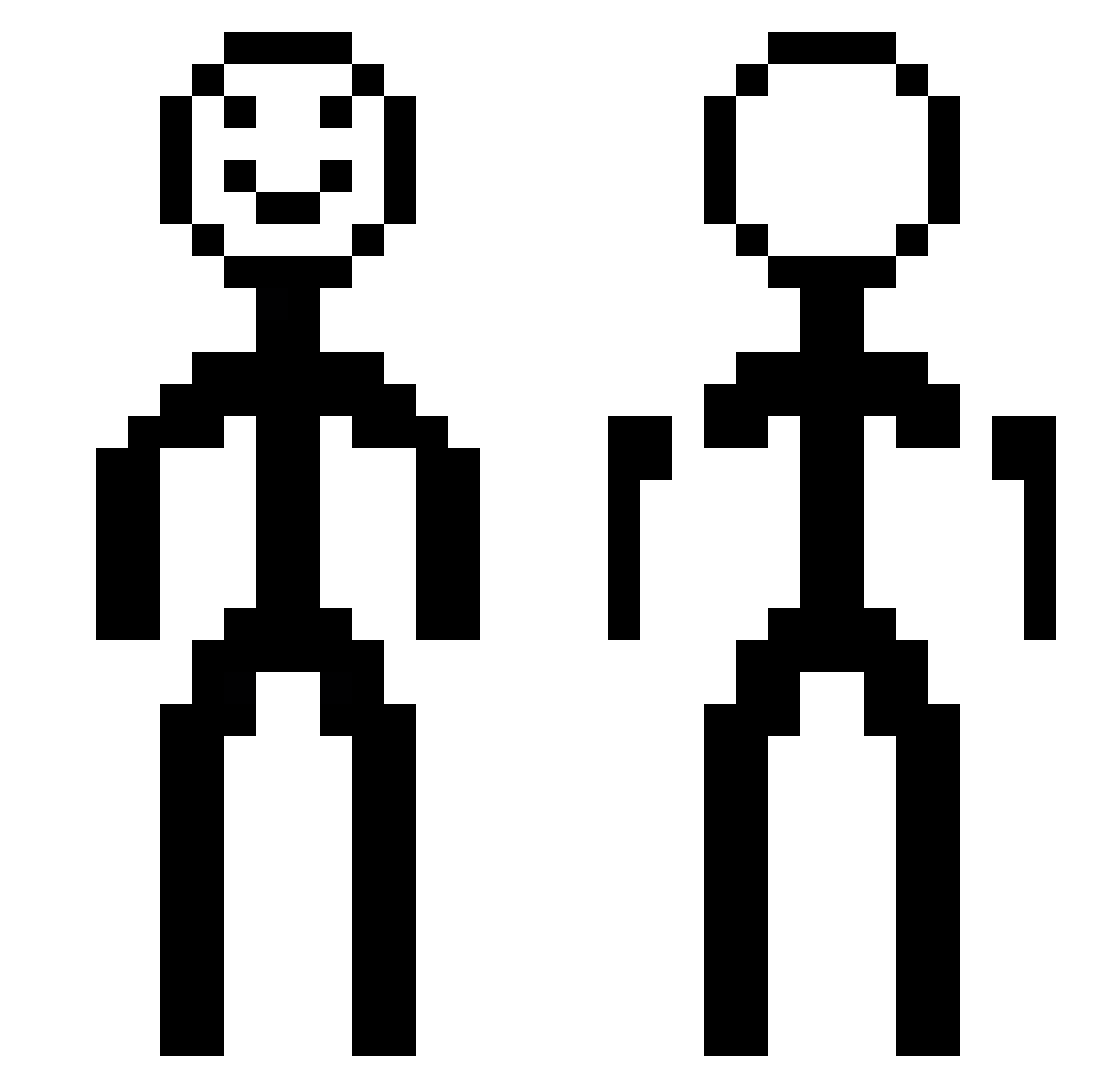 Kahnseanery Minecraft skin, front and back view