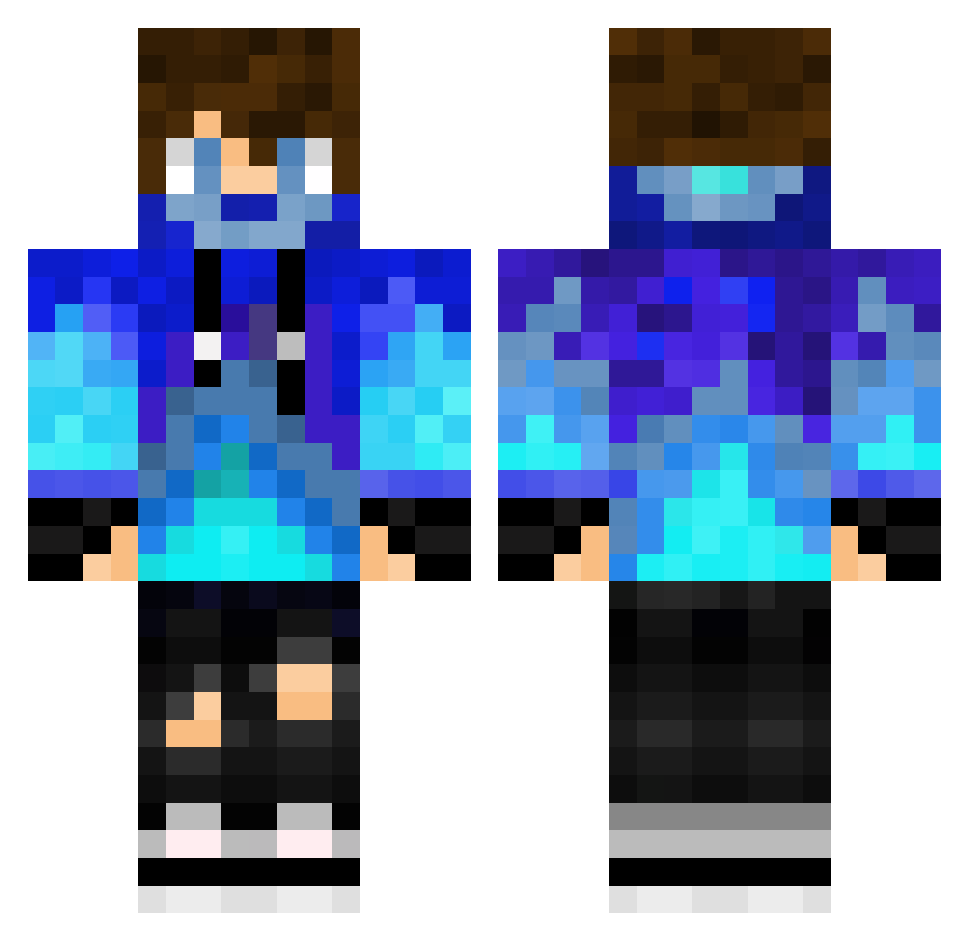 slimey377 Minecraft skin, front and back view