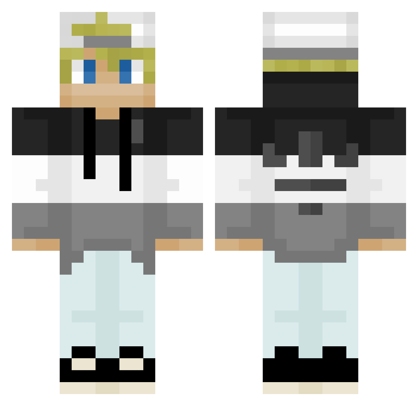 speakerr Minecraft skin, front and back view