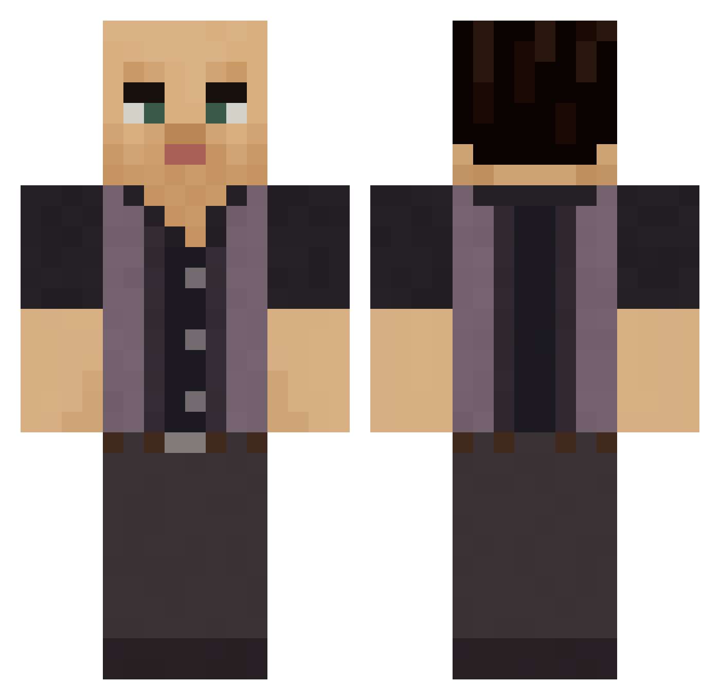 salviaanders Minecraft skin, front and back view