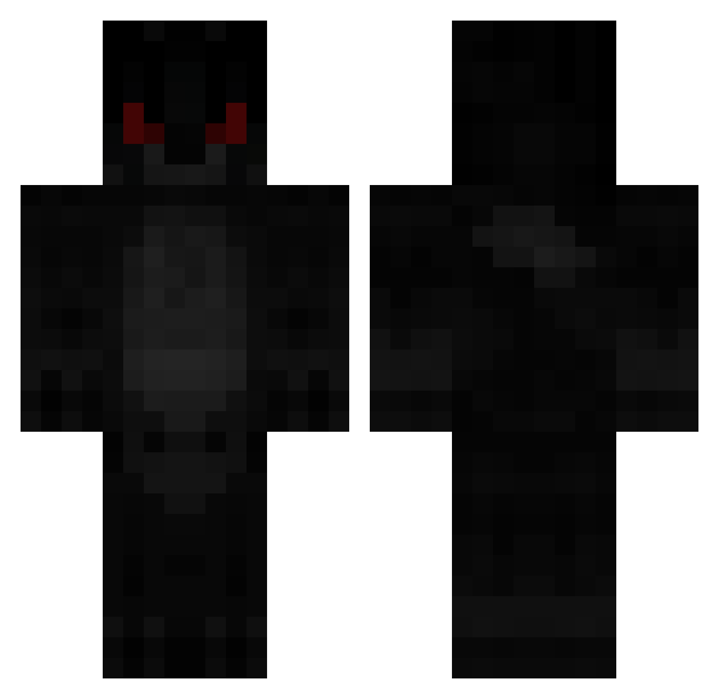 RainIsASteve Minecraft skin, front and back view