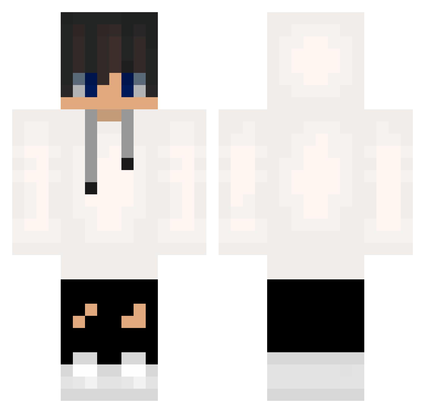 Proxych Minecraft skin, front and back view
