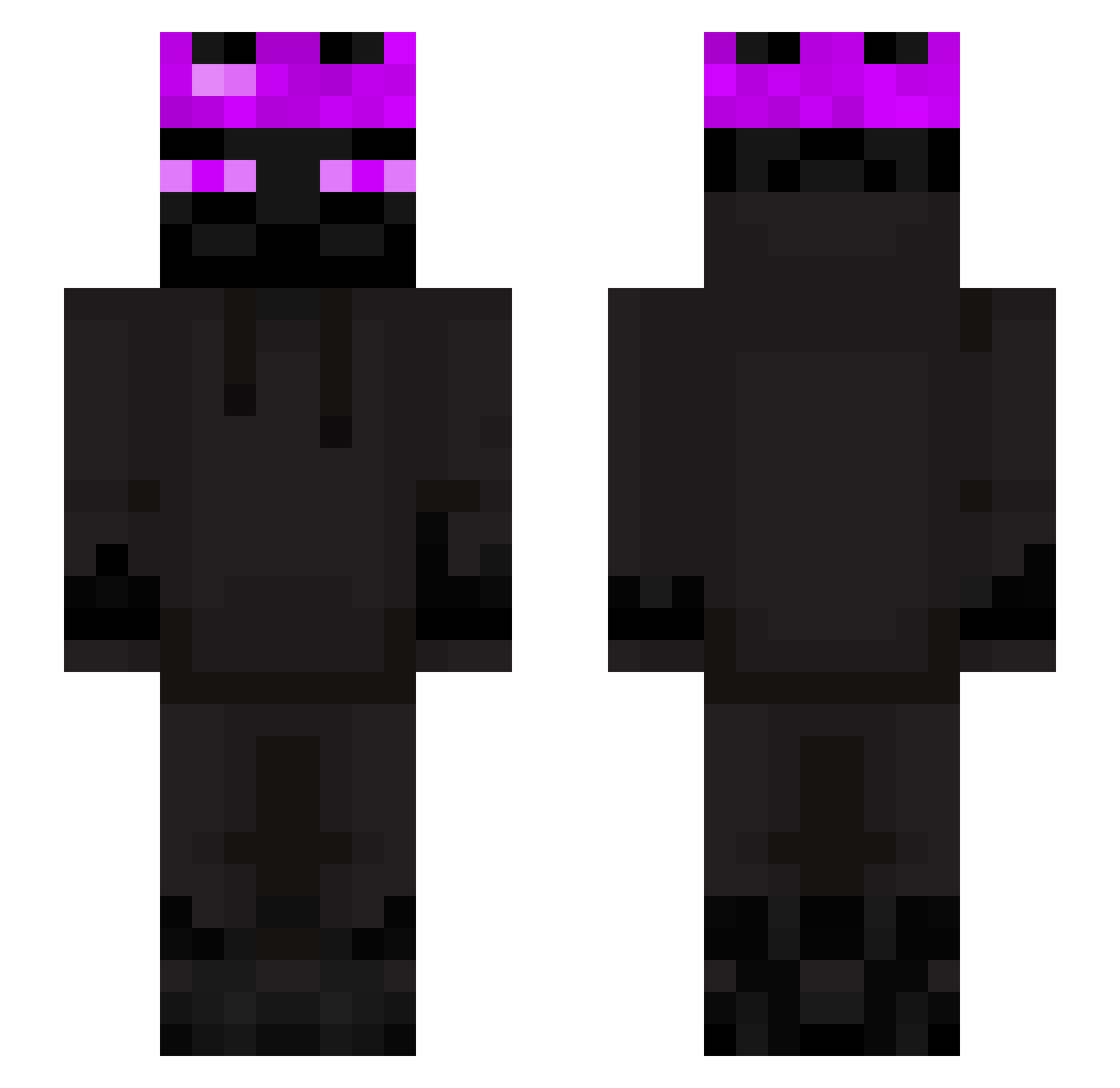 Umproplaylixodms Minecraft skin, front and back view