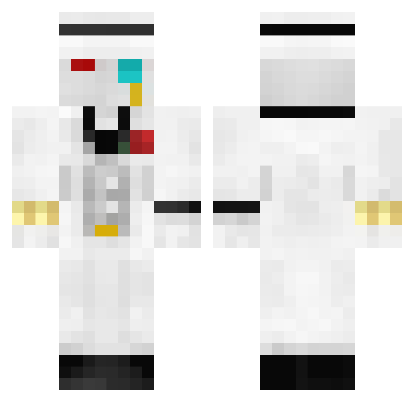 Wisky58 Minecraft skin, front and back view