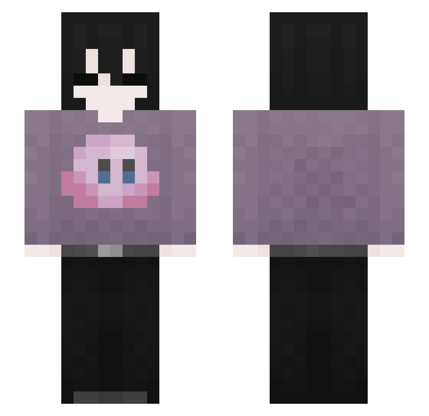 vicctor Minecraft skin, front and back view