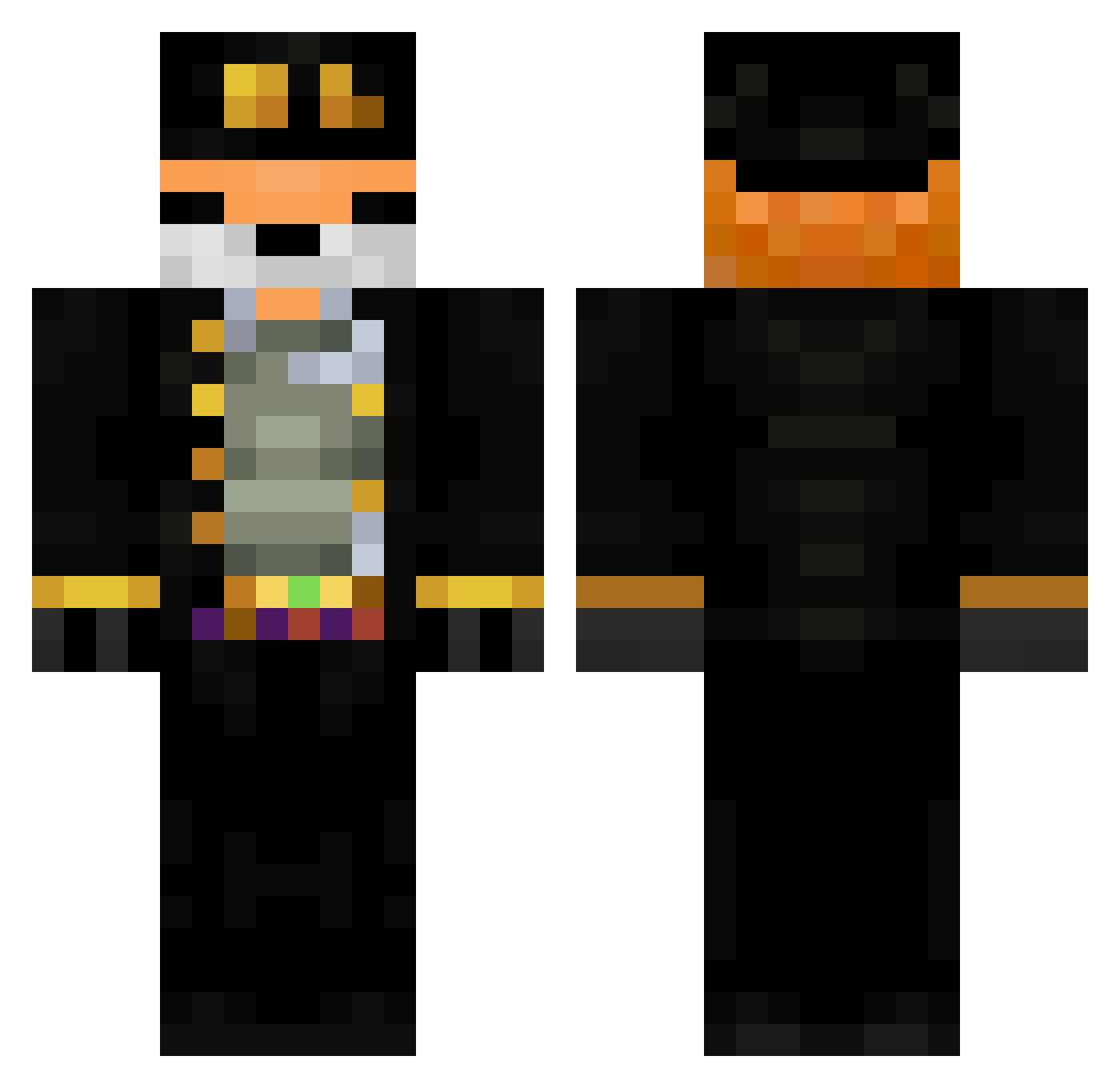 SUPERGREMLIN_ Minecraft skin, front and back view