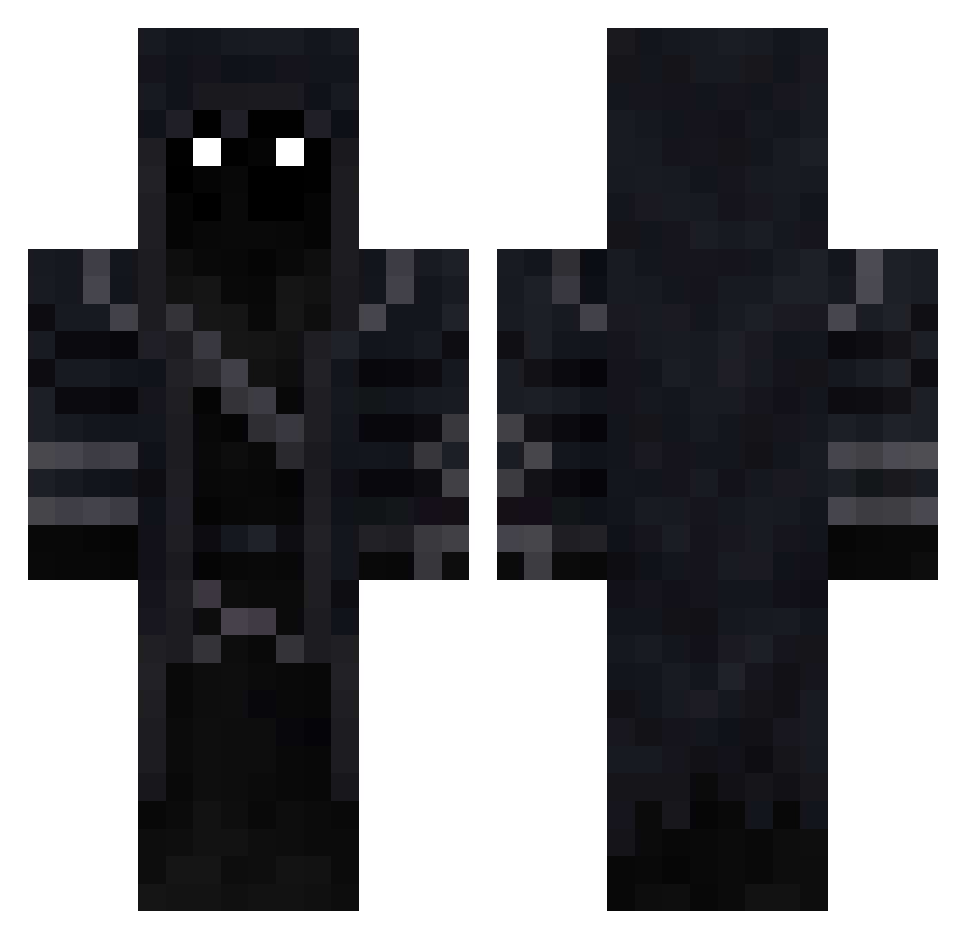 Smoky__ Minecraft skin, front and back view