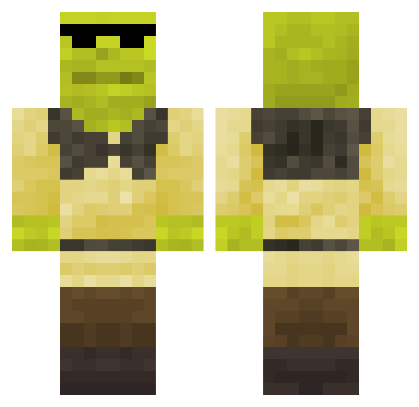 MariaQueen1234 Minecraft skin, front and back view