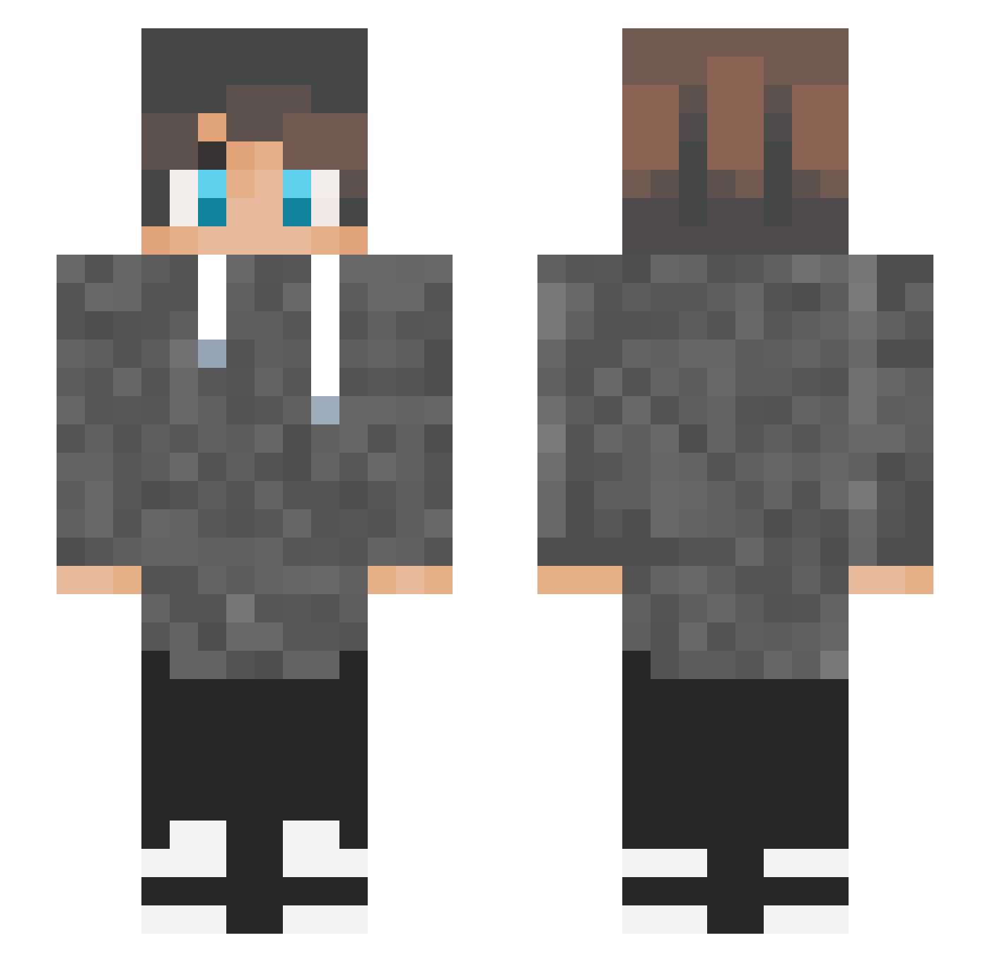 Waloppy_ Minecraft skin, front and back view