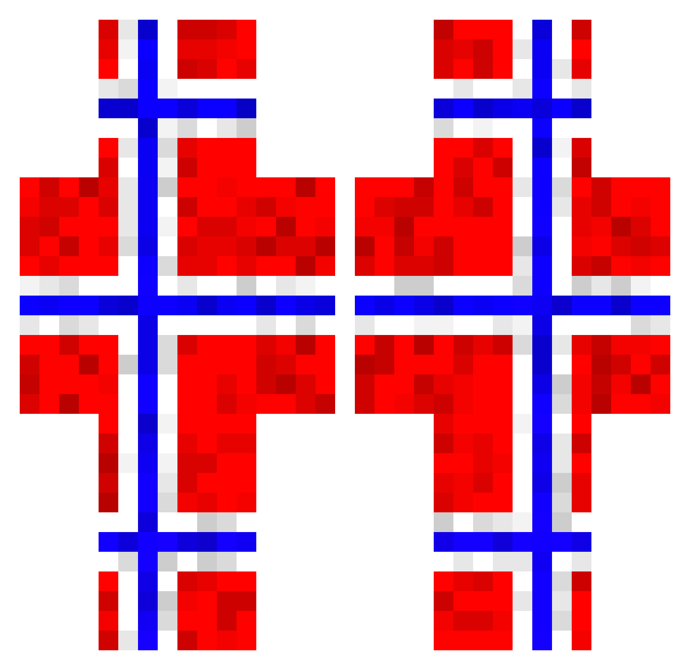 Crool Minecraft skin, front and back view