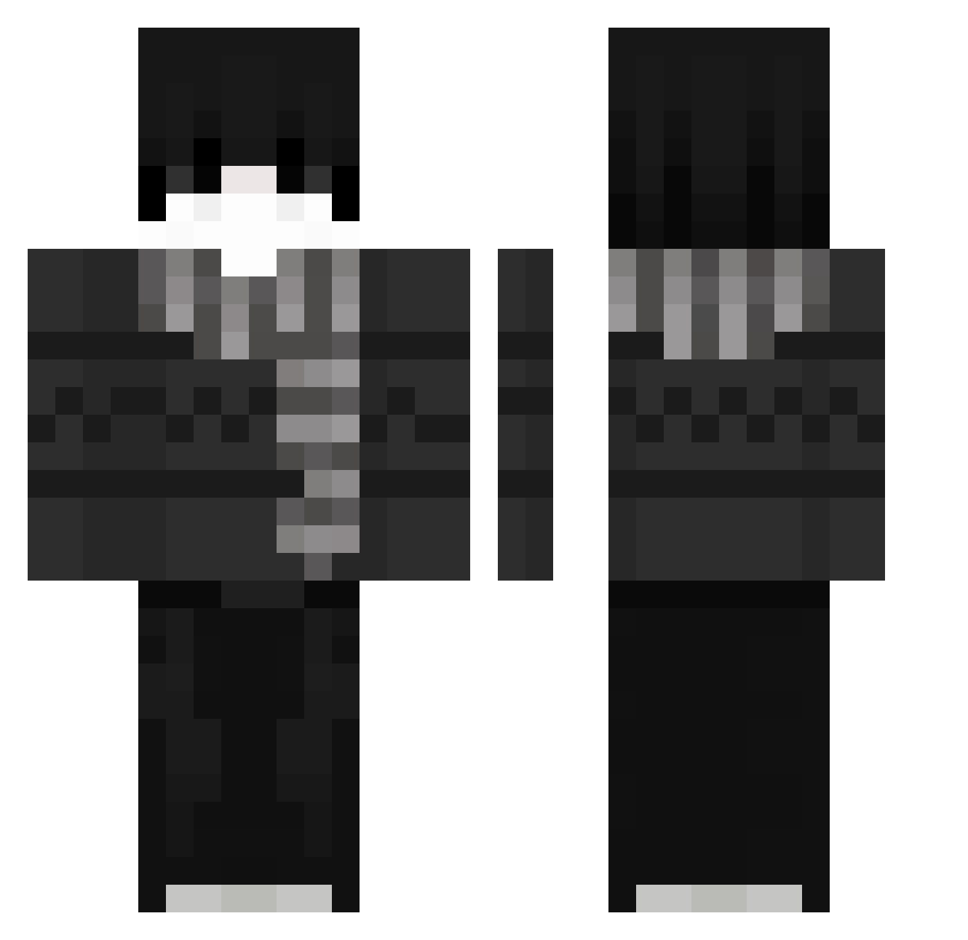 Quarrell_ Minecraft skin, front and back view