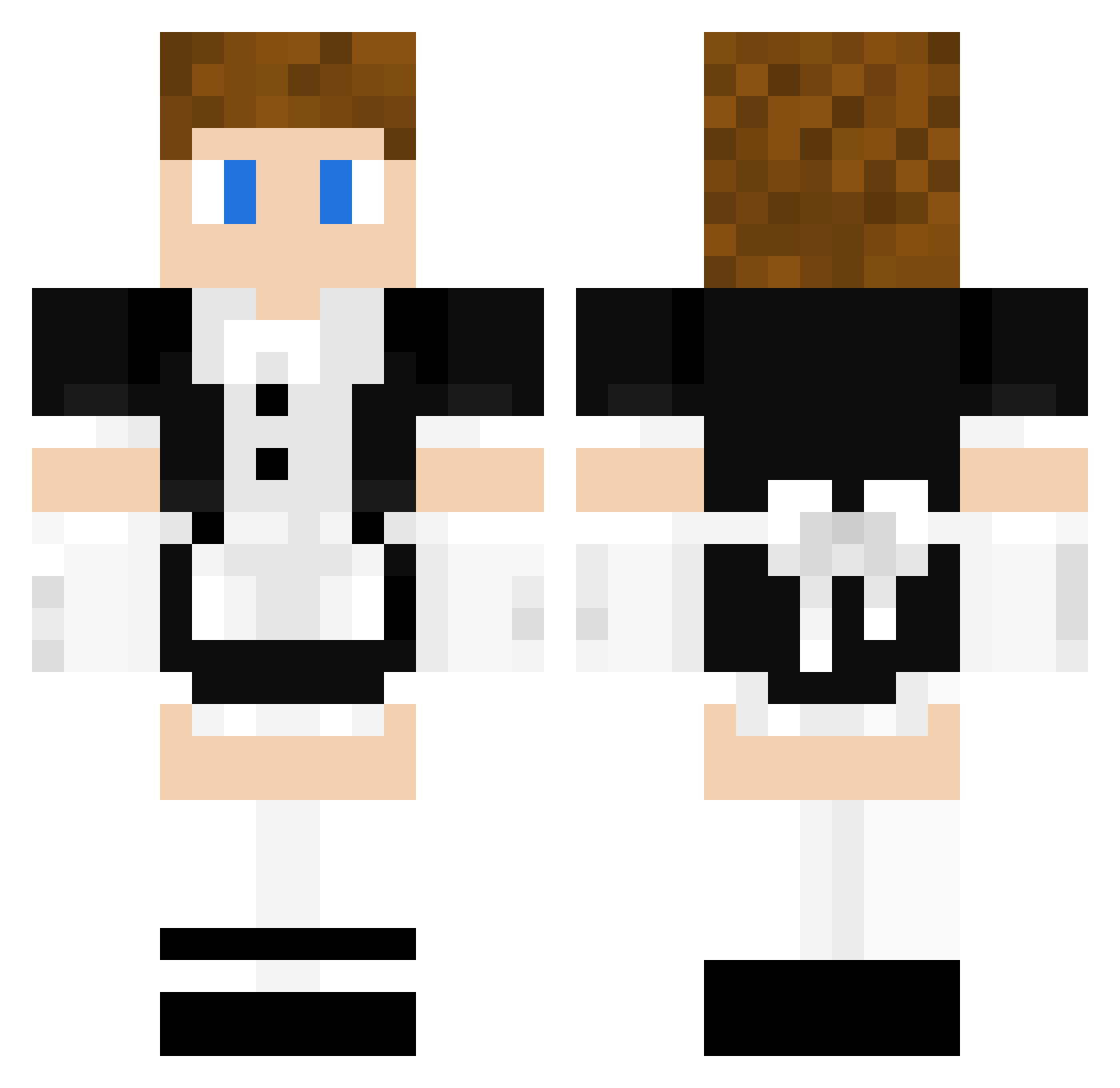 CameronMains Minecraft skin, front and back view