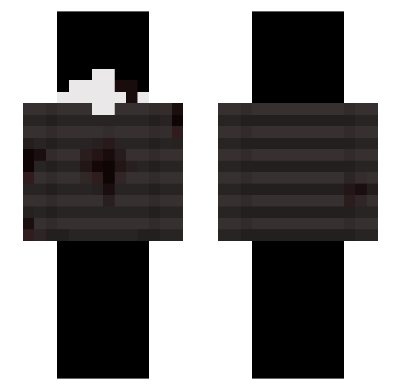 BelTrao666 Minecraft skin, front and back view