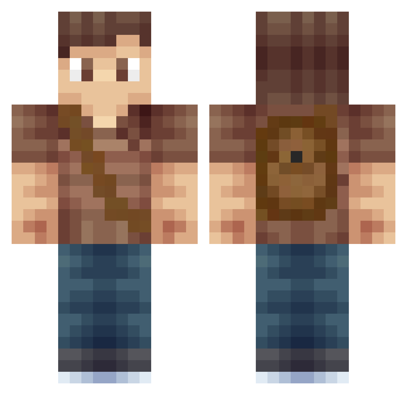 danetskiu Minecraft skin, front and back view