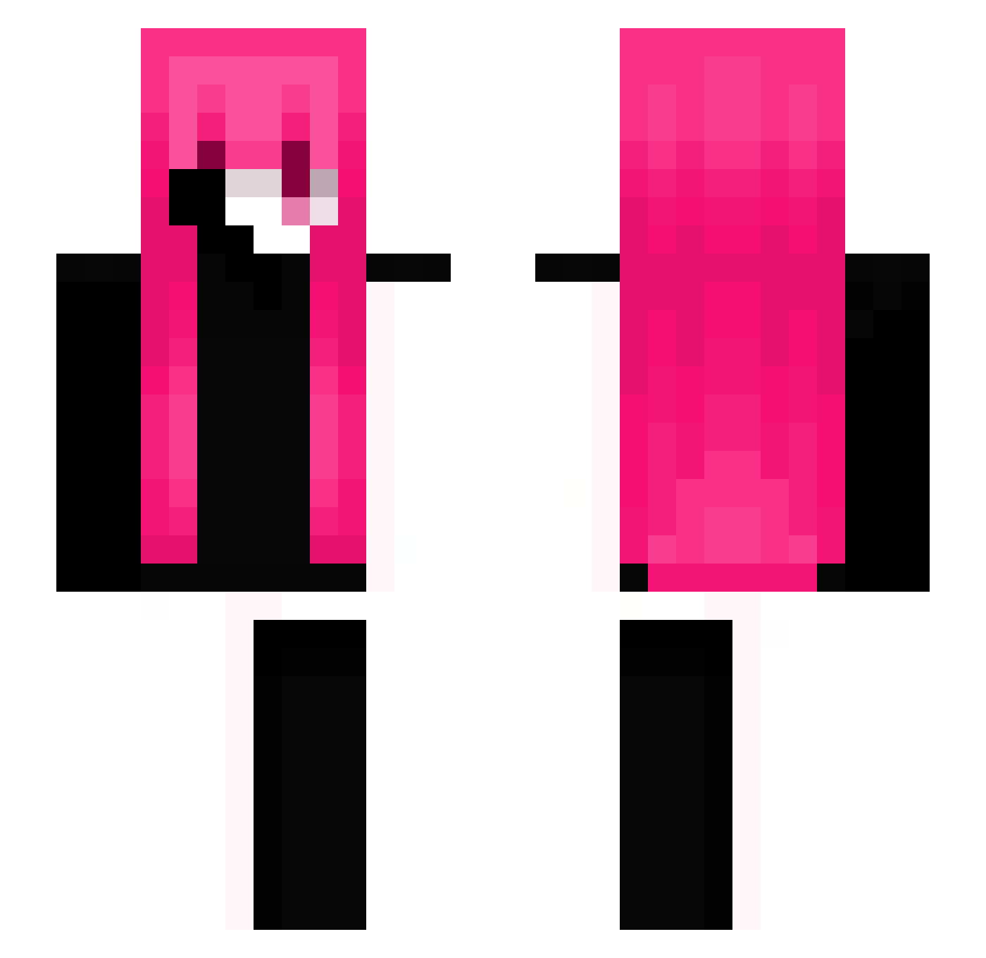 ywukzin Minecraft skin, front and back view