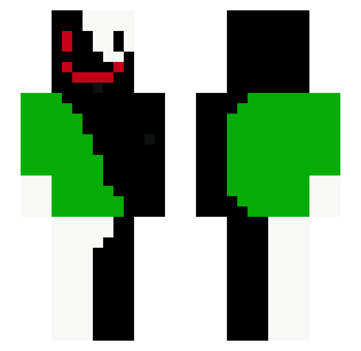 thesleepyperson Minecraft skin, front and back view