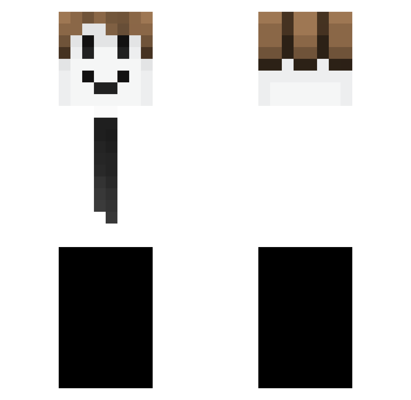 ItzEzzyV2 Minecraft skin, front and back view
