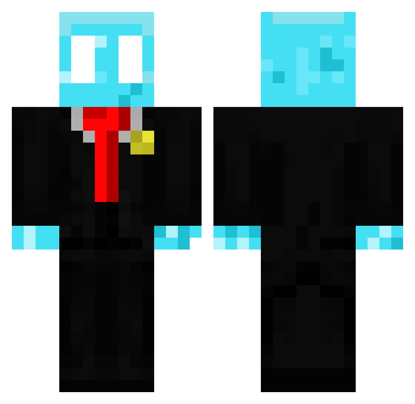 Sebastia1114 Minecraft skin, front and back view