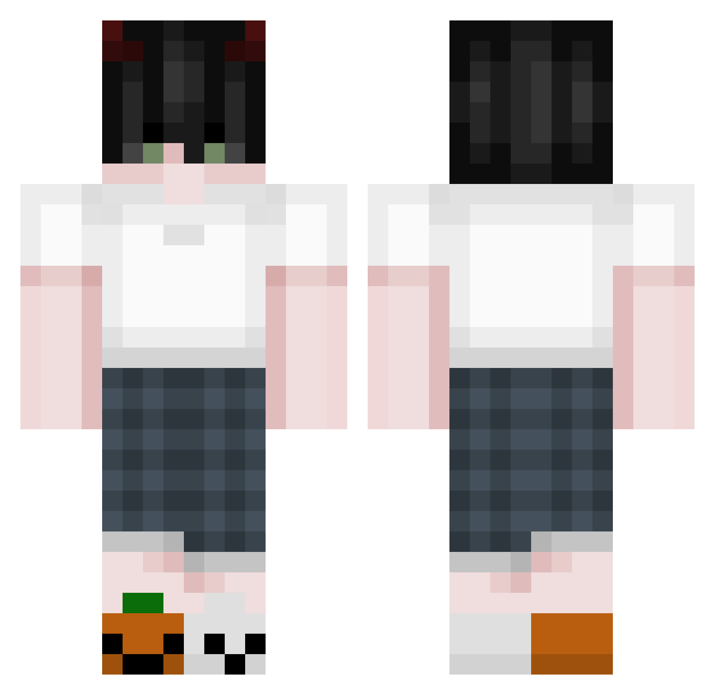felihssj Minecraft skin, front and back view