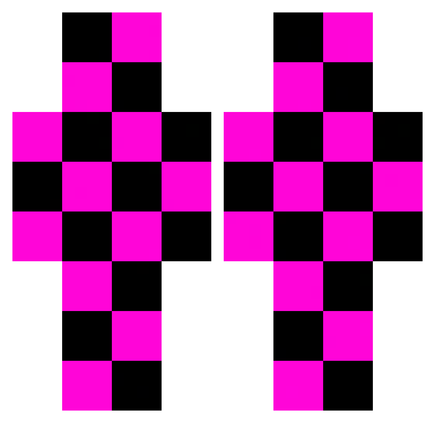 Wentdelete_ Minecraft skin, front and back view