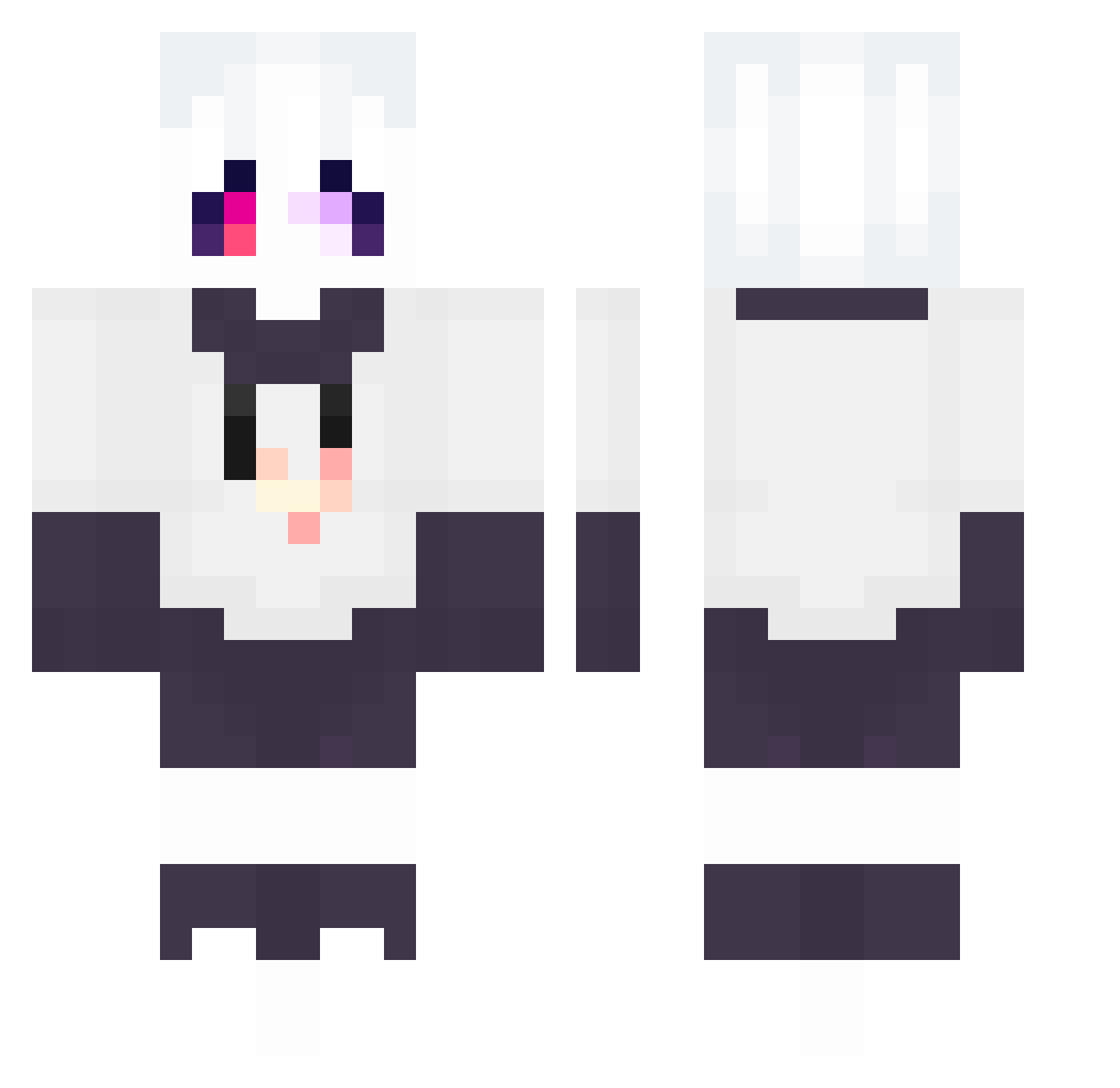 Mfnaf Minecraft skin, front and back view