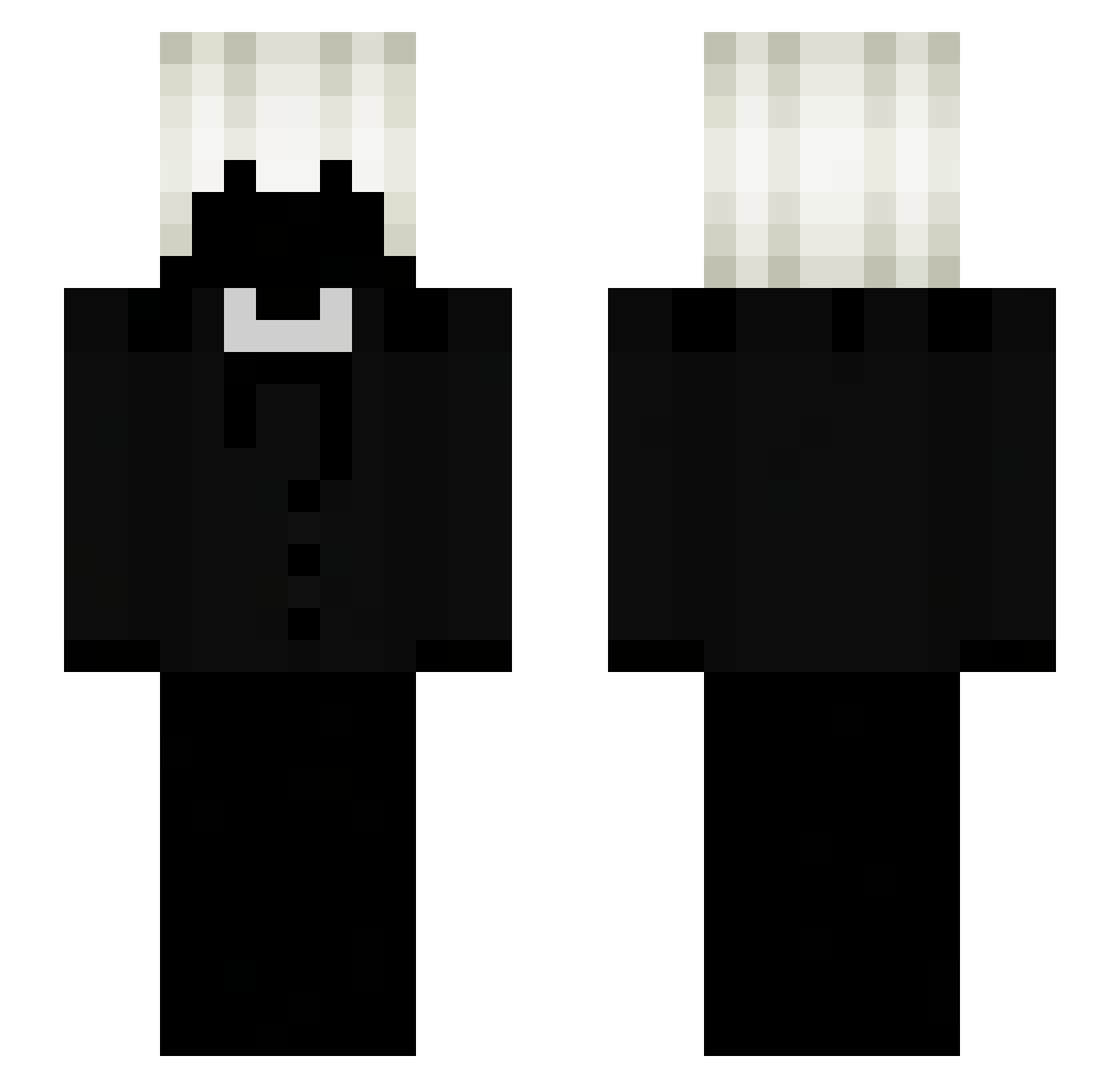 irlv Minecraft skin, front and back view