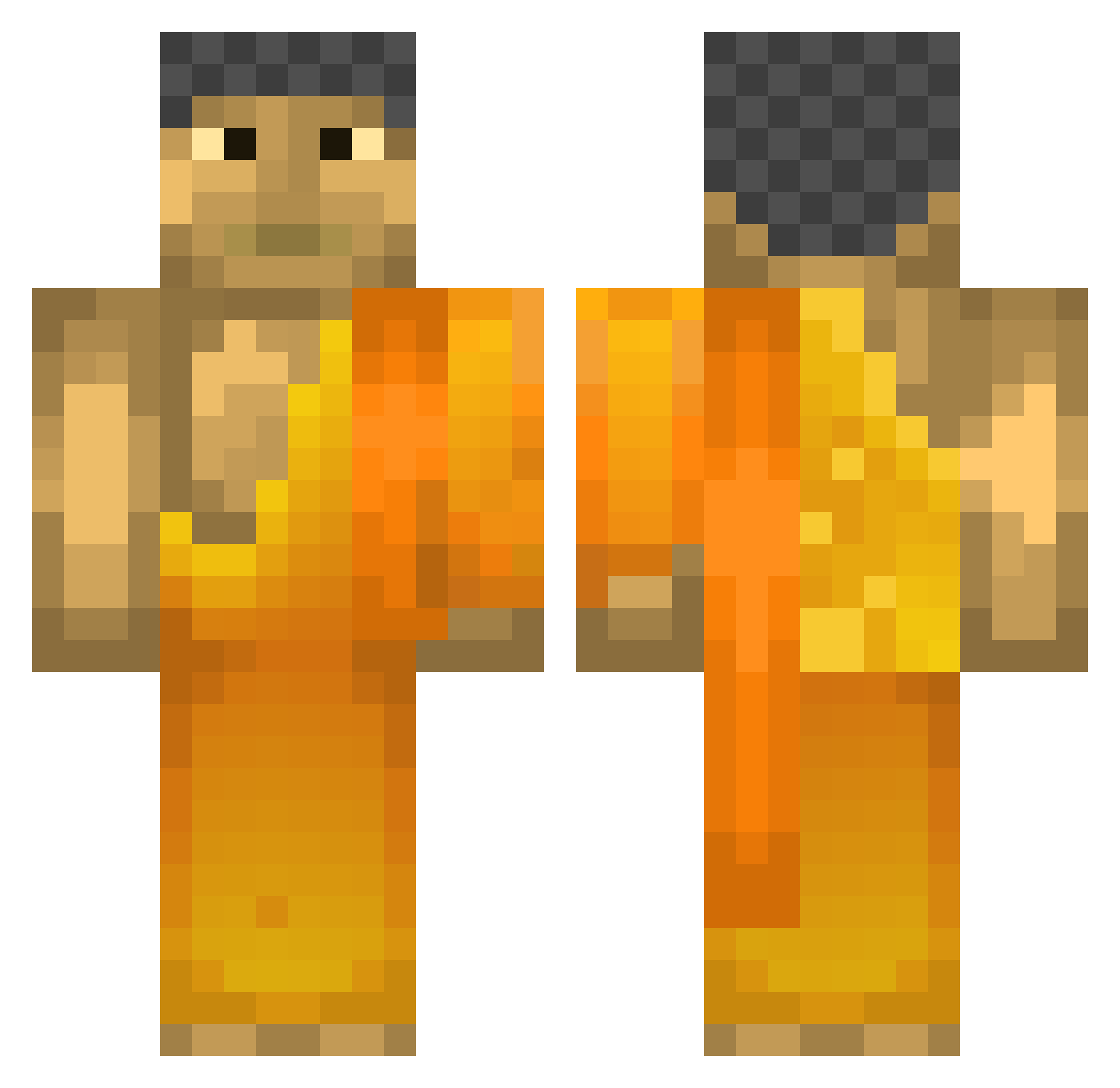 yeenwarayut Minecraft skin, front and back view