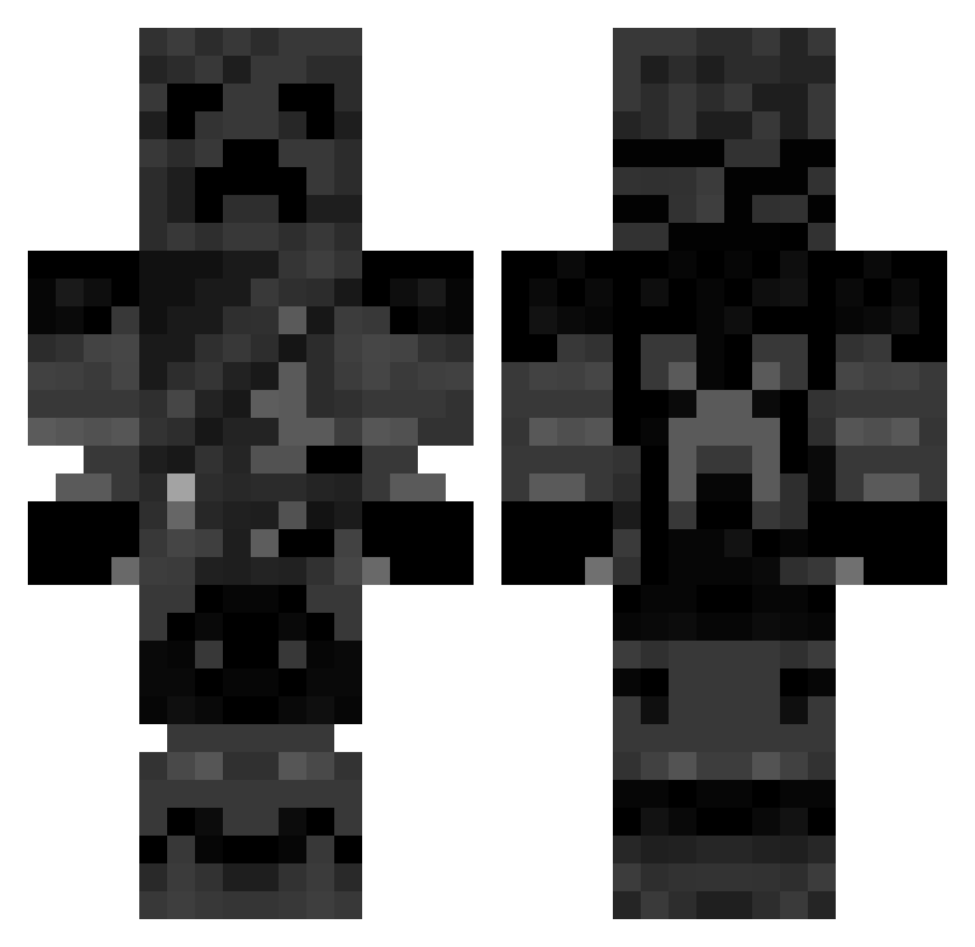 UltimateA1t Minecraft skin, front and back view
