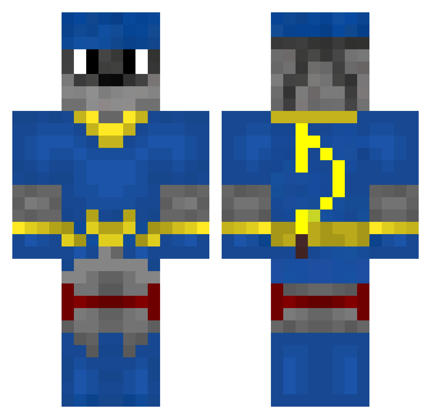 LMS_0937 Minecraft skin, front and back view