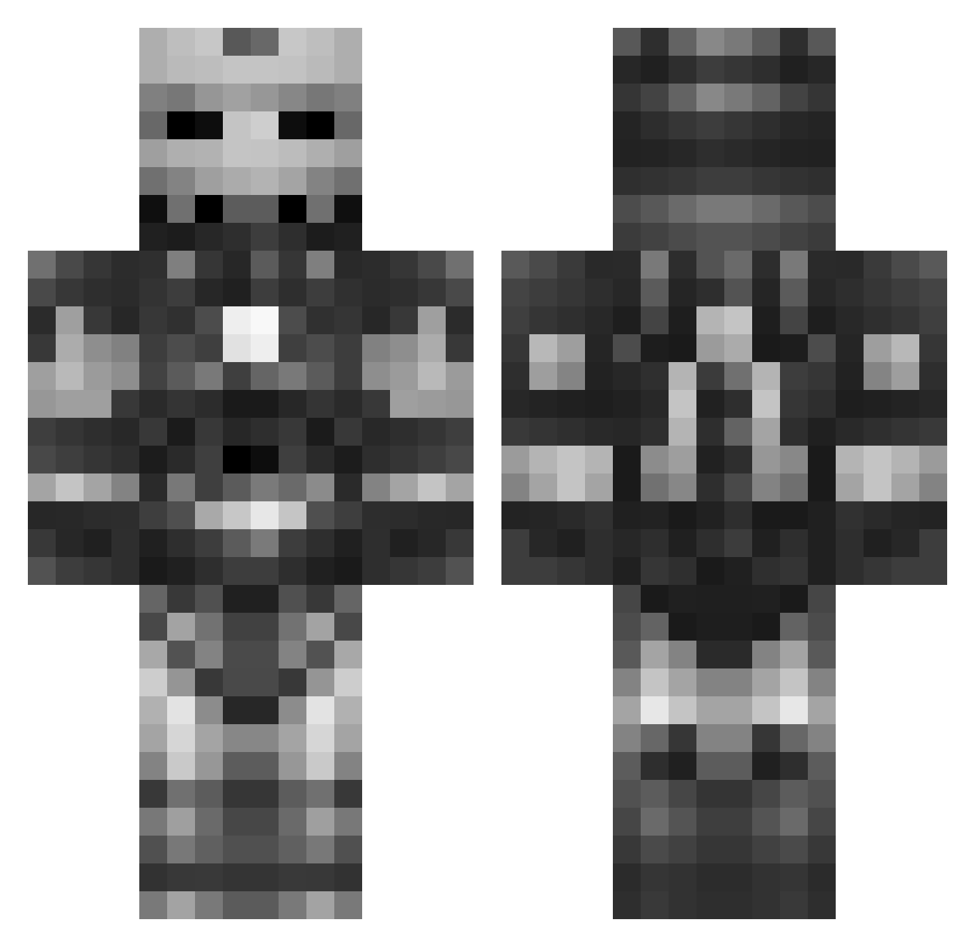 daglar510 Minecraft skin, front and back view