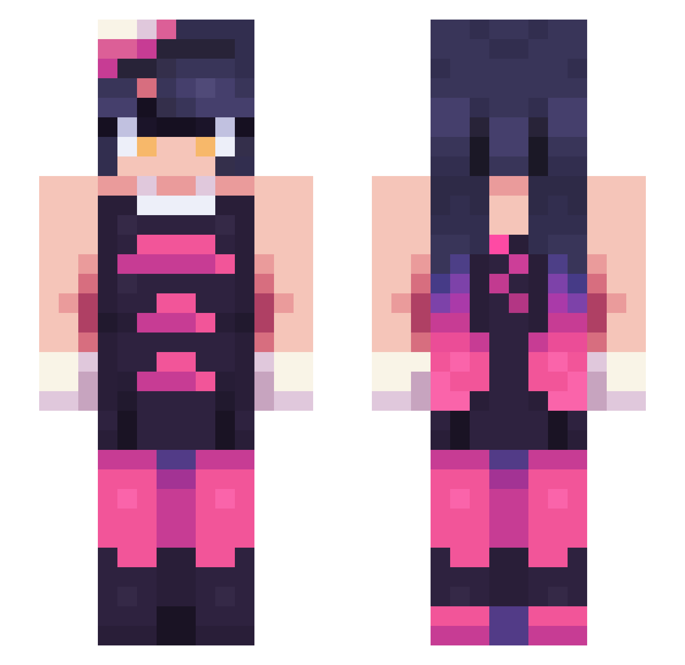 AtsushiNakajima1 Minecraft skin, front and back view