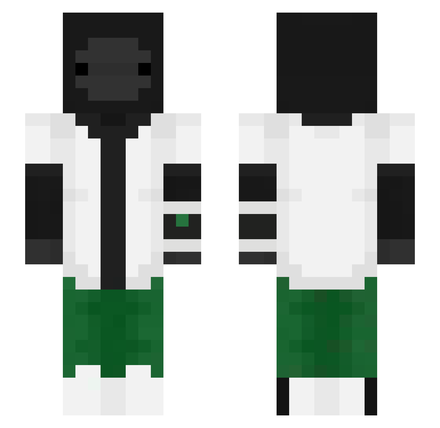 skull7012 Minecraft skin, front and back view