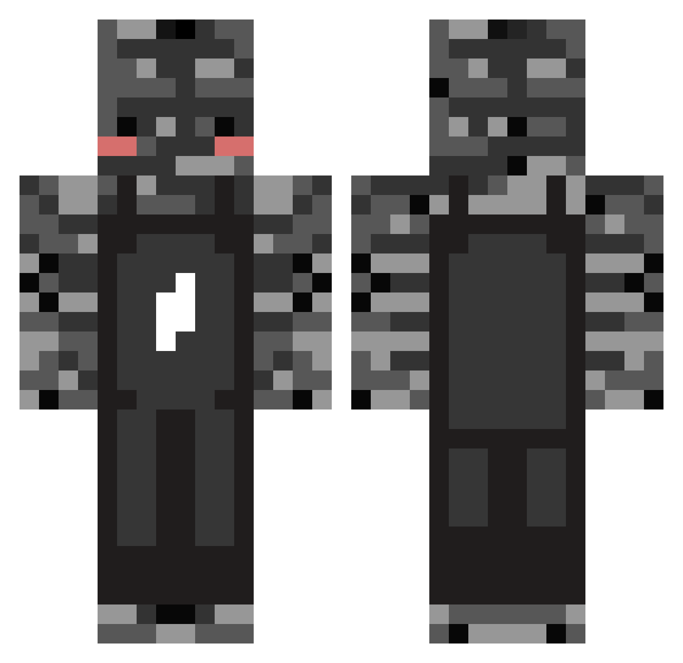 MartinErSej Minecraft skin, front and back view