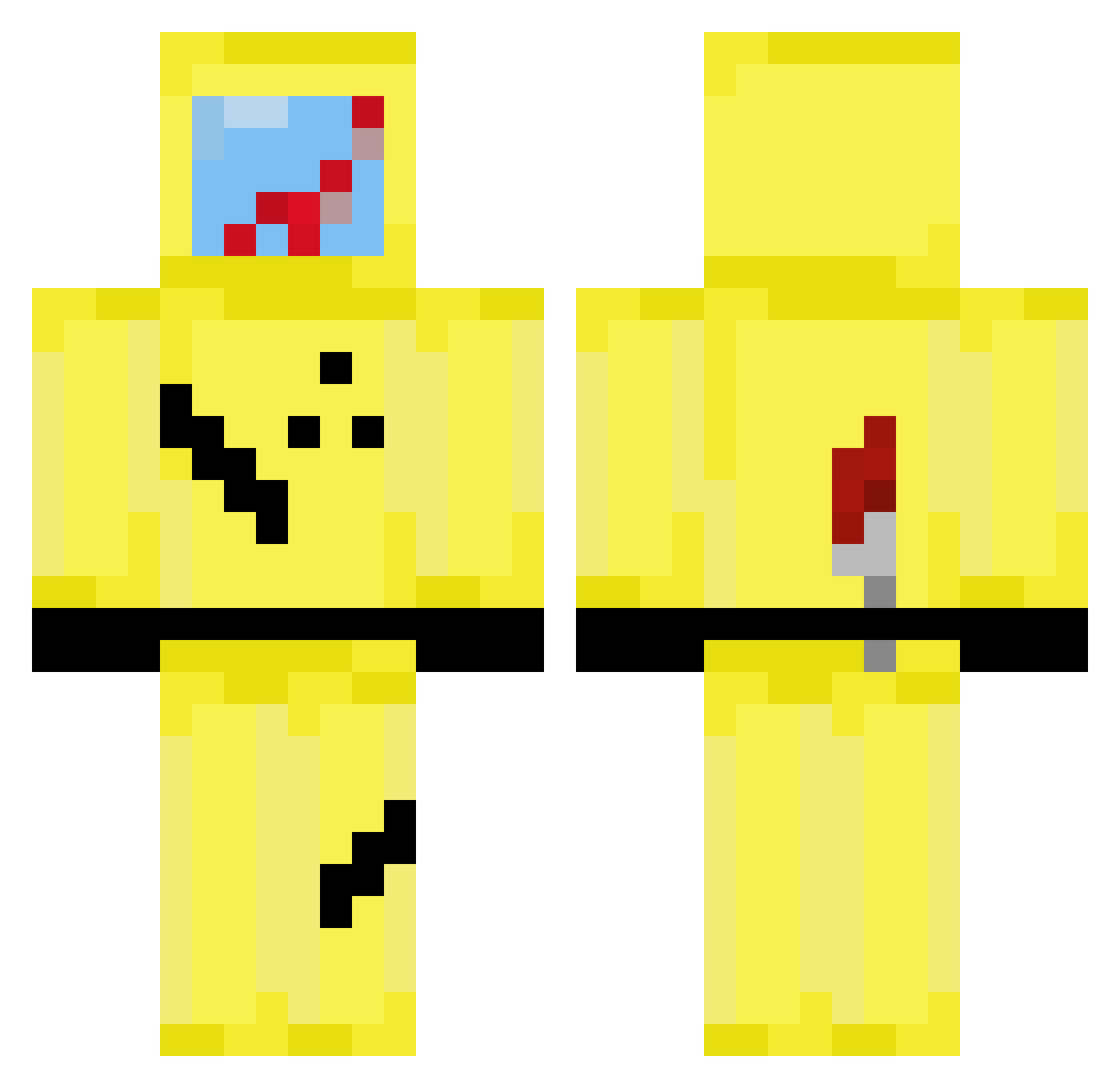 Jax_2025 Minecraft skin, front and back view