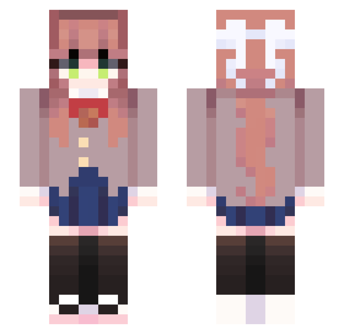 Czechtypek Minecraft skin, front and back view