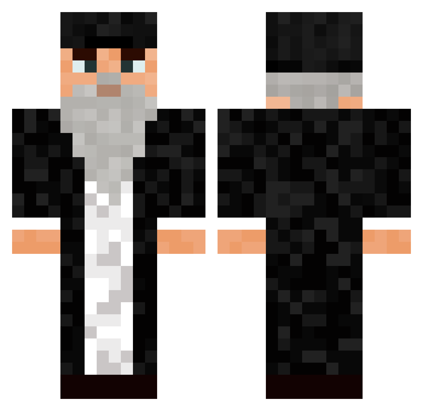 turksezwieber Minecraft skin, front and back view