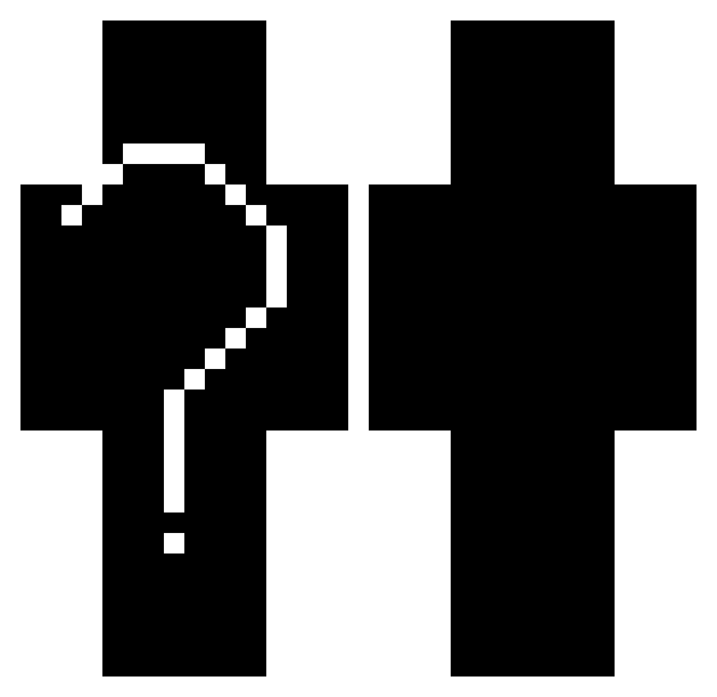 qqzyt Minecraft skin, front and back view