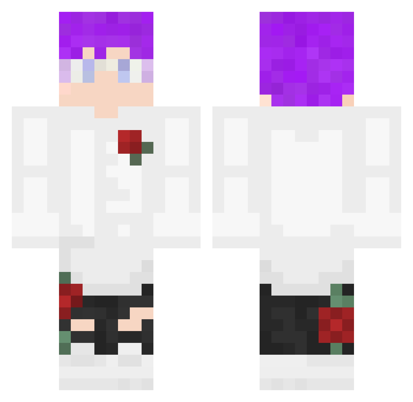 LinhBlazektkUwU Minecraft skin, front and back view