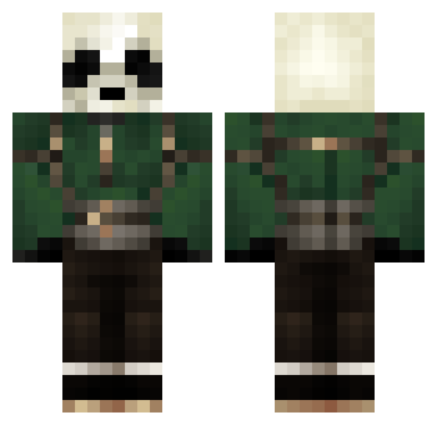 Ricky_002 Minecraft skin, front and back view