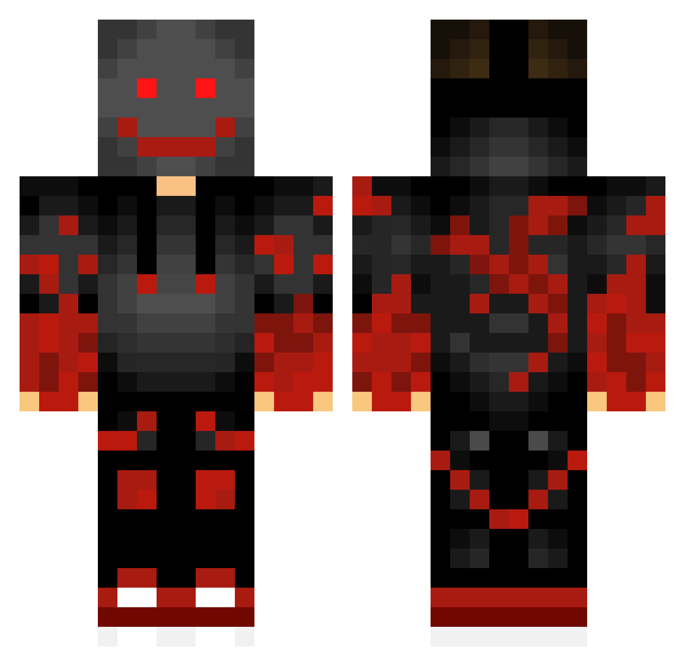 TJRocky10 Minecraft skin, front and back view