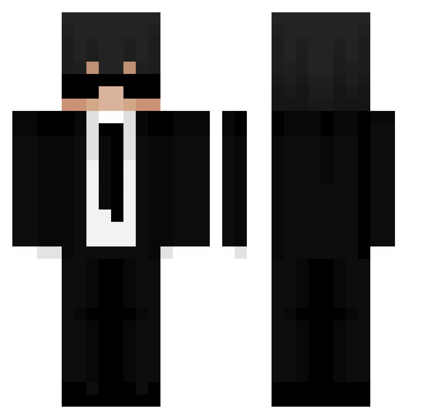 Light_48708 Minecraft skin, front and back view