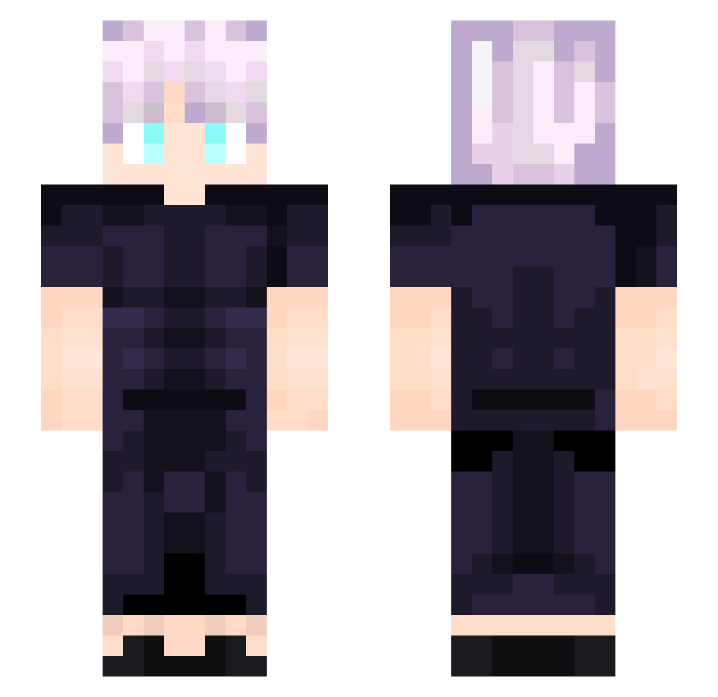 Zoro_xxx Minecraft skin, front and back view
