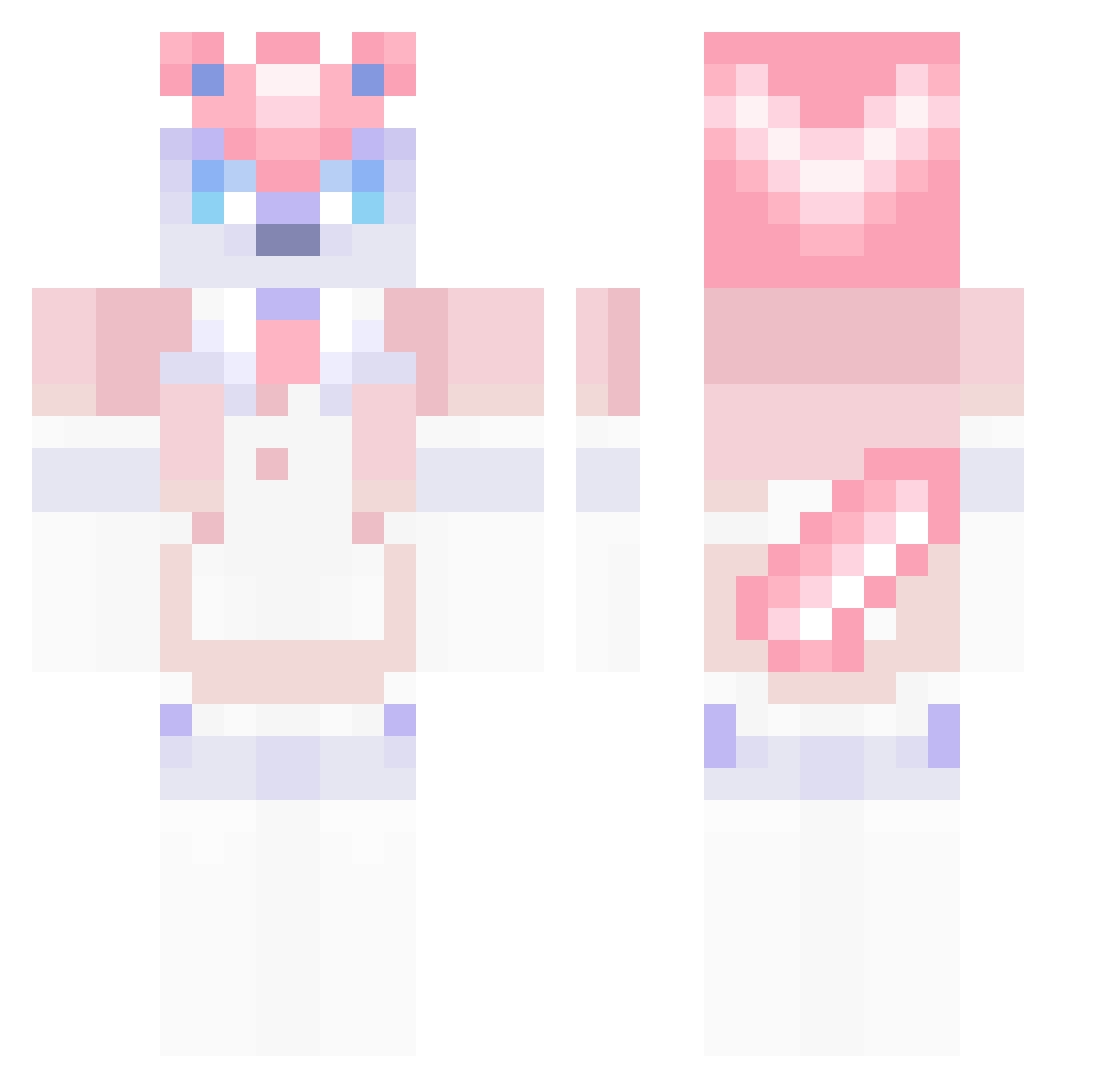 Sportily Minecraft skin, front and back view