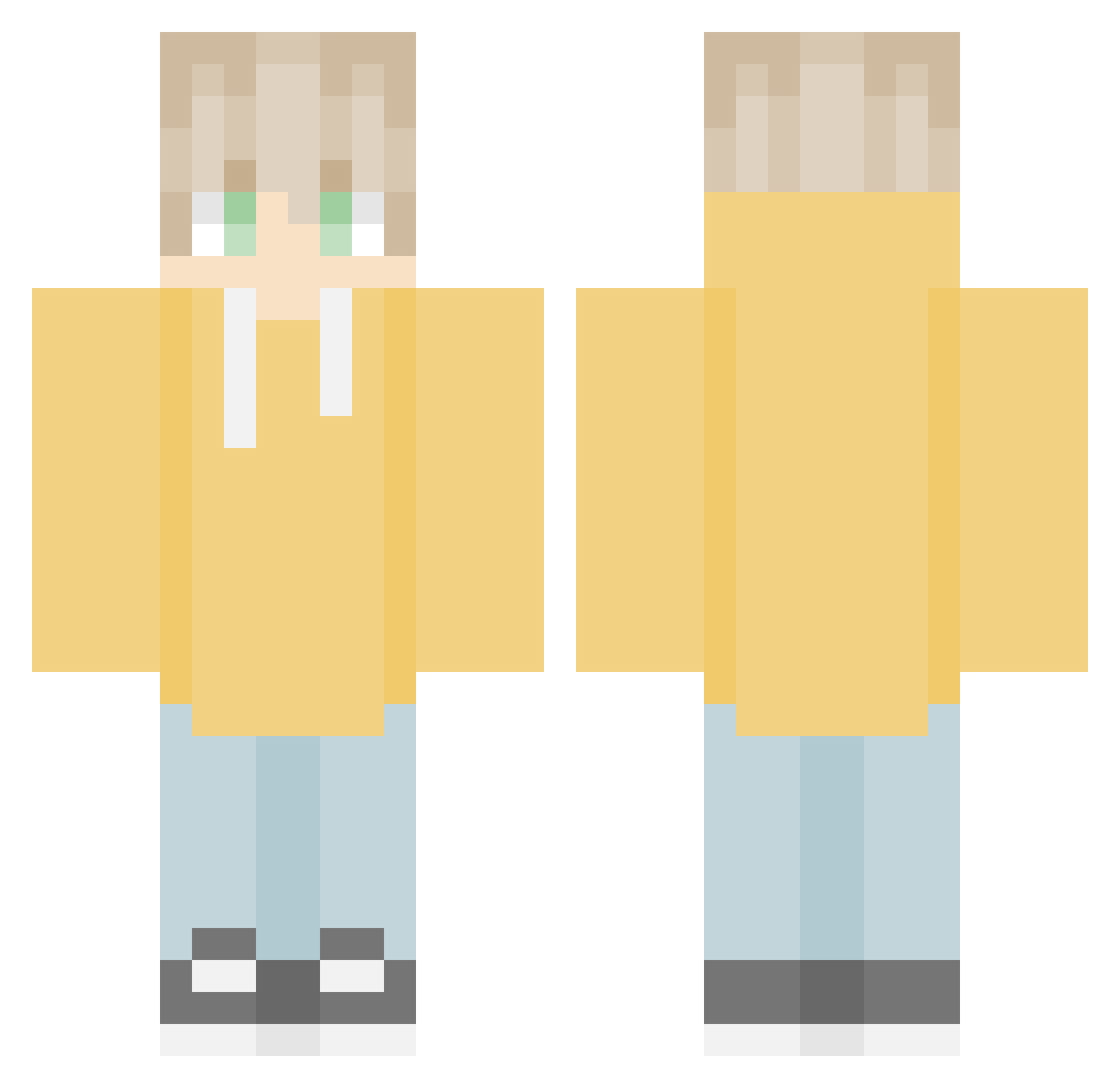 TheHector_86 Minecraft skin, front and back view